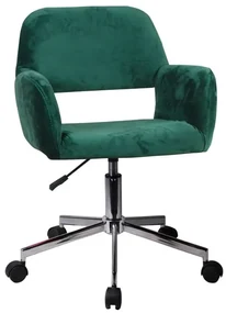Καρέκλα Γραφείου ArteLibre KLOI Πράσινο Βελούδο 37x42x78-90cm-14230034