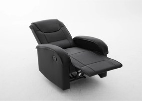 Πολυθρόνα Ανακλινόμενη ArteLibre CELAENO Μαύρο PU 80x96x97cm