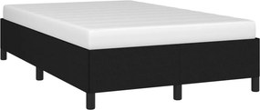 vidaXL Πλαίσιο Κρεβατιού χωρίς στρώμα Μαύρο 120x190 εκ. Υφασμάτινο