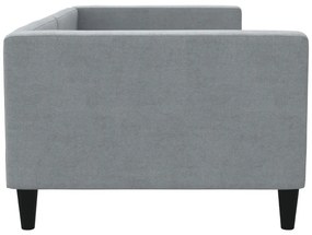 vidaXL Καναπές Κρεβάτι Ανοιχτό Γκρι 90 x 200 εκ. Υφασμάτινος