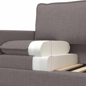 vidaXL Σετ Καναπέ 2 τμχ. Taupe Ύφασμα
