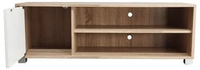 Έπιπλο τηλεόρασης Ellon μελαμίνης sonoma-λευκό 120x40x41εκ. 120x40x41 εκ.