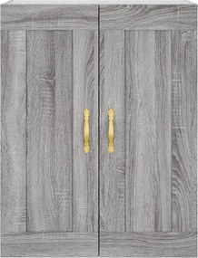 vidaXL Ντουλάπι Γκρι Sonoma 69,5 x 34 x 180 εκ. Επεξεργασμένο Ξύλο