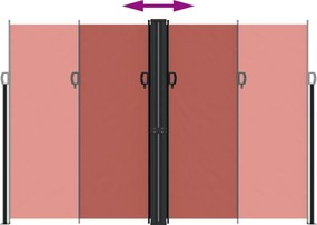 vidaXL Σκίαστρο Πλαϊνό Συρόμενο Τερακότα 220 x 1000 εκ.