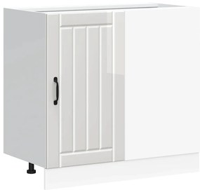 vidaXL Ντουλάπι βάσης νεροχύτη "Lucca" High Gloss White