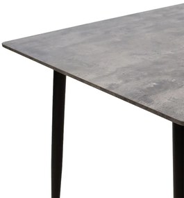 Τραπέζι Cuba MDF γκρι cement-μαύρο 70x70x75εκ 70x70x75 εκ.
