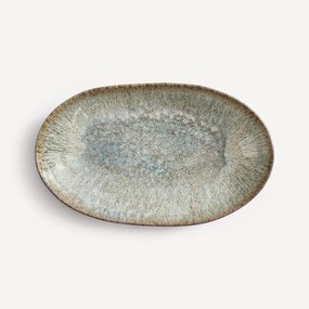Μεγάλη πιατέλα από stoneware με αντιδραστική εφυάλωση, DÉNIA