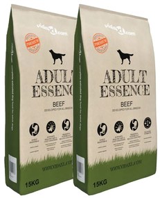 vidaXL Ξηρά Τροφή Σκύλων Premium Adult Essence Beef 2 τεμ. 30 κ.