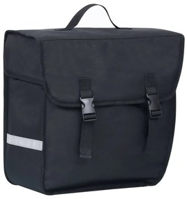 vidaXL Τσάντα Σχάρας Ποδηλάτου Μονή Αδιάβροχη Μαύρη 21 Λίτρων