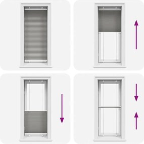 vidaXL Πλισέ περσίδα Ανθρακί 65x150 cm Πλάτος υφάσματος 64,4 cm