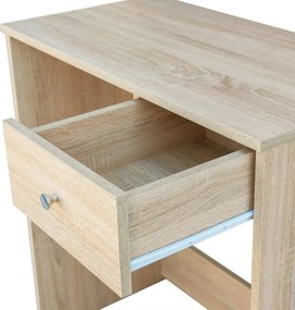 vidaXL Μπουντουάρ Χρ. Δρυός 75 x 40 x 141 εκ. από Επεξ. Ξύλο