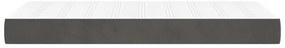 vidaXL Στρώμα με Pocket Springs Σκούρο Γκρι 100x200x20 εκ. Βελούδινο