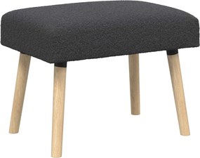 vidaXL παγκάκι Μονόχρωμο Σκούρο Γκρι 60 x 40 x 45 εκ. Μπουκλέ