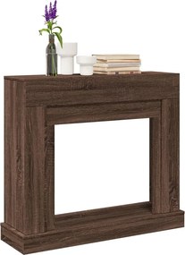 vidaXL Πλαίσιο Τζακιού Καφέ Δρυς 100x30x87,5 εκ. από Επεξ. Ξύλο