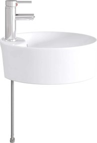 vidaXL Λεκάνη μπάνιου Χρωμέ 40,5 x 40,5 x 15 cm Μέταλλο