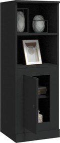 vidaXL Ντουλάπι Μαύρο 36x35,5x103,5 εκ. από Επεξεργασμένο Ξύλο
