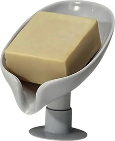 Επιτραπέζια Πλαστική Σαπουνοθήκη με Βεντούζα - Γκρι