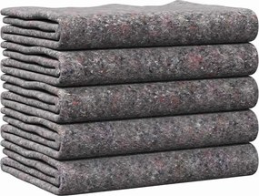 vidaXL Κουβέρτες Μετακόμισης 5 pcs Γκρι 150 x 200 cm ύφασμα