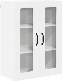 vidaXL Ραφιέρα τοίχου PORTO Λευκό 60 x 31 x 80 cm Επεξεργασμένο Ξύλο