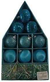 Σετ Χριστουγεννιάτικα στολίδια - 6cm - 12pcs - 231528-231528