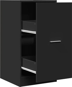 vidaXL Συρταριέρα Γενικής Χρήσης Μαύρο 40x41x77,5 εκ. Επεξ. Ξύλο