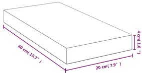 vidaXL Ράφι Τοίχου 40x20x4 εκ. από Μπαμπού