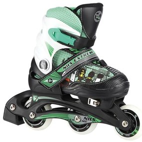 Αυξομειούμενα Roller NJ9128 2 ΣΕ 1 Πράσινο Small(30-33) IN-LINE SKATES/HOCKEY ICE SKATES