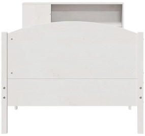 vidaXL Κρεβάτι Βιβλιοθήκη Χωρίς Στρώμα 90x190 εκ Μασίφ Ξύλο Πεύκου