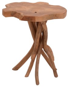 Intrahome Βοηθητικό τραπέζι Ceniole Intrahome teak ξύλο σε φυσική απόχρωση 44x42x40εκ | SKU: INTRAPA-449111114