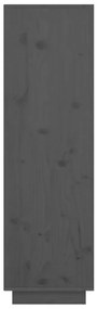 Ντουλάπι Ψηλό Γκρι 38 x 35 x 117 εκ. από Μασίφ Ξύλο Πεύκου - Γκρι