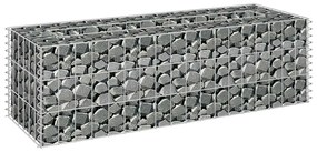 vidaXL Συρματοκιβώτιο-Γλάστρα Υπερυψωμένη 90x30x30 εκ. Γαλβ. Χάλυβας