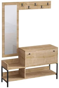 Έπιπλο Εισόδου Nonso 793ELG3909 120x35x70cm Oak Particle Board, Melamine
