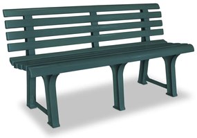 vidaXL Παγκάκι Κήπου Πράσινο 145,5 εκ. Πλαστικό