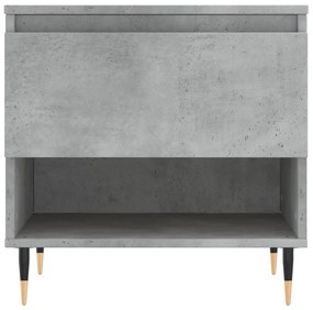 vidaXL Τραπεζάκια Σαλονιού 2 τεμ Γκρι Σκυροδ. 50x46x50 εκ. Επεξ. Ξύλο