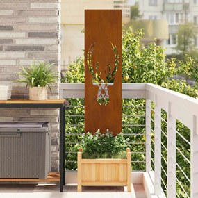 vidaXL Οθόνη Ιδιωτικότητας Κήπου Animal Print Σκ rusty 32 χ 140 εκ