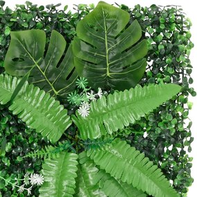  vidaXL Φράχτης 24 τεμ. Πράσινος 40 x 60 εκ. από Τεχνητό Φυτό