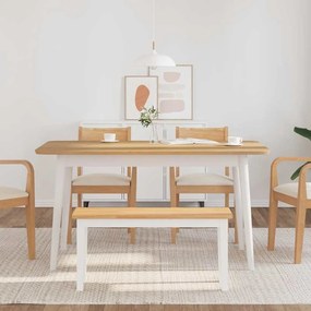 vidaXL Πάγκος  90 cm από μασίφ ξύλο καουτσούκ