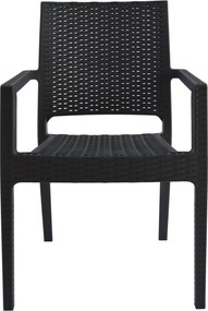 ΠΟΛΥΘΡΟΝΑ ΠΟΛΥΠΡΟΠΥΛΕΝΙΟΥ ΒΑΡΕΩΣ ΤΥΠΟΥ KAGANU DARK GREY HM5134.01 57x55,5x89 εκ.