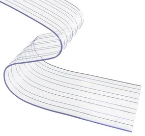 VidaXL Λωριδοκουρτίνα Διαφανής 25 μ. 300 χιλ. x 2,6 χιλ. από PVC