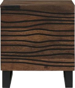 vidaXL Κομοδίνο Καρυδιά 40 x 33 x 46 εκ. Επεξεργασμένο Ξύλο