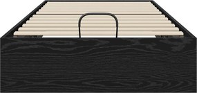 vidaXL Κρεβάτι Οθωμανικού Τύπου Μαύρη Δρυς 193 x 90 x 25 εκ