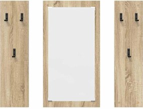 vidaXL Τοίχου Κρεμάστρα Δρύς Sonoma 96 x 1,5 x 90 εκ
