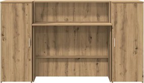 vidaXL Γραφείο υποδοχής 180x50x103,5 εκ. Επεξεργασμένο Ξύλο