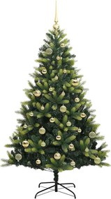 vidaXL Τεχνητό Χριστουγεννιάτικο Δέντρο με Συρταρωτές Βαθμίδες 150 LED