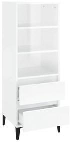 vidaXL Ντουλάπι Γυαλιστερό λευκό 40x36x110 εκ. από Επεξεργασμένο Ξύλο