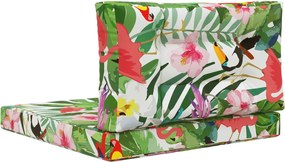 vidaXL Μαξιλάρι Καναπέ Εξωτερικού Χώρου 2 pcs πολύχρωμο Πολυεστέρας