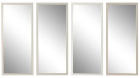 Τοίχο καθρέφτη Home ESPRIT Λευκό Καφέ Μπεζ Γκρι Σύγχρονη 68 x 2 x 156 cm (4 Μονάδες)