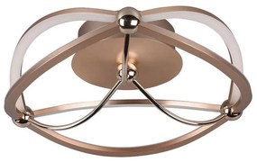 Φωτιστικό Οροφής - Πλαφονιέρα Charivari 621210108 SMD-LED D 41x14cm Brass Trio Lighting Metal
