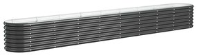 vidaXL Ζαρντινιέρα Ανθρακί 332x40x36 εκ Ατσάλι με Ηλεκτρ. Βαφή Πούδρας