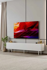 Έπιπλο Τηλεόρασης Λευκό CLOSOO 200x29x20